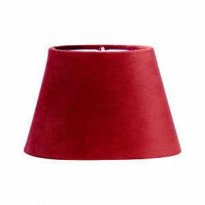 Pr Home Lampunvarjostin Soikea Samettia Punainen 25 Cm