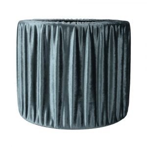 Pr Home Sara Lampunvarjostin Laskostettu Sametti Sininen 20 Cm