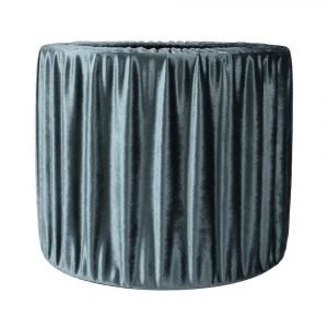 Pr Home Sara Lampunvarjostin Laskostettu Sametti Sininen 30 Cm
