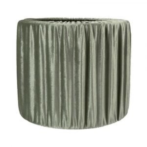 Pr Home Sara Lampunvarjostin Laskostettu Sametti Vihreä 30 Cm