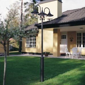 Pylväsvalaisin 621-750 Libra musta matta 3-haarainen