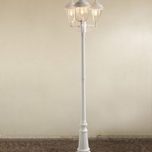 Pylväsvalaisin 7227-250 Parma valkoinen matta 3-haarainen 2180 mm