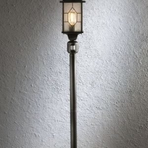 Pylväsvalaisin Milano 7249-759 160x160x1310 mm liiketunnistimella mustahopea