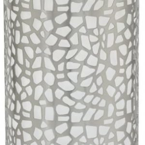 Pöytävalaisin Almera 1 Ø 110x295 mm valkoinen/harjattu teräs