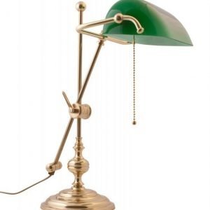 Pöytävalaisin Amerika Ø 420x500 mm messinki/vihreä lasi