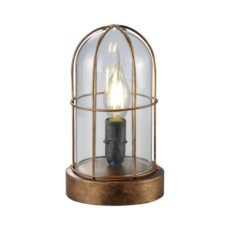 Pöytävalaisin Birte Ø 125x220 mm antiikkikupari