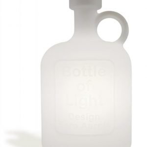 Pöytävalaisin Bottle of Light valkoinen