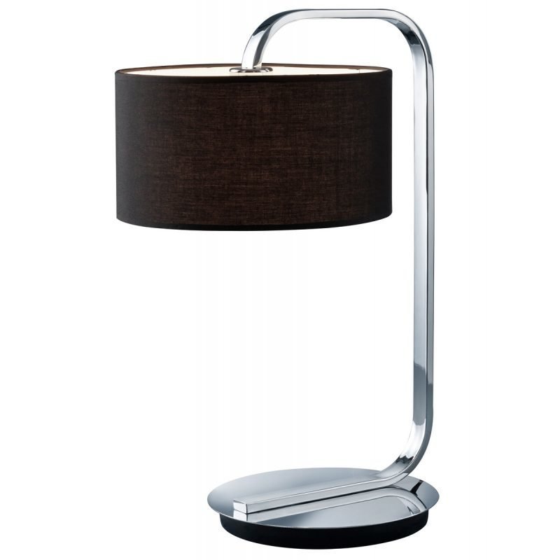 Pöytävalaisin Cannes 280x360x530 mm musta/kromi