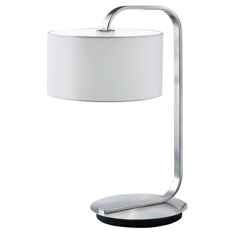 Pöytävalaisin Cannes 280x360x530 mm valkoinen/harjattu teräs