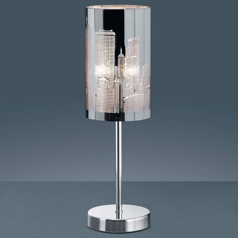 Pöytävalaisin City Ø 120x400 mm kromi