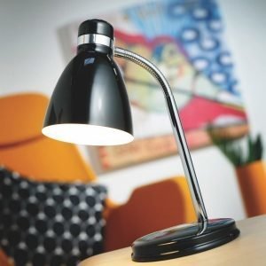 Pöytävalaisin Cyclone Ø 105x330 mm musta