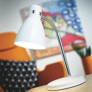 Pöytävalaisin Cyclone Ø 105x330 mm valkoinen