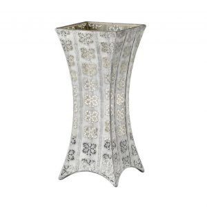 Pöytävalaisin Farina 155x155x340 mm antiikkiharmaa