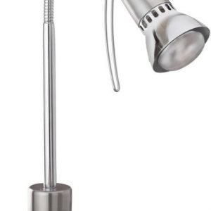 Pöytävalaisin Fox 1 330 mm harjattu teräs/kromi