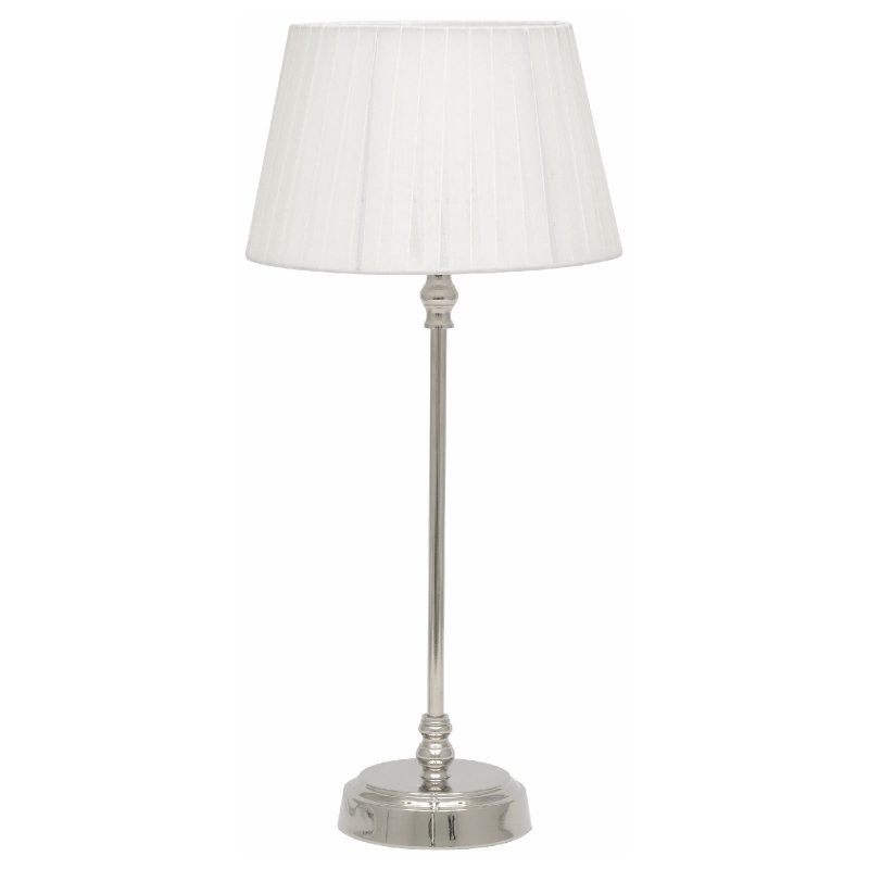 Pöytävalaisin Franklin Ø 205x445 mm kromi/valkoinen