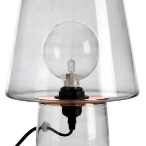 Pöytävalaisin George Ø 220x300 mm savulasi/kupari