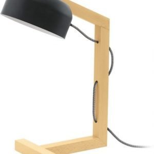 Pöytävalaisin Gizzera musta puu välikytkin