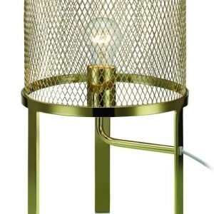 Pöytävalaisin Grid Ø 250x400 mm messinki