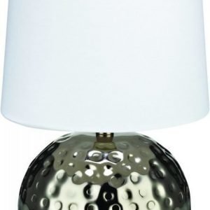 Pöytävalaisin Hammer Ø 140x270 hopea/valkoinen