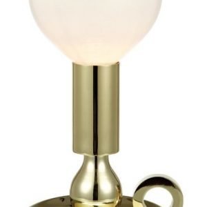 Pöytävalaisin History Ø 140x300 mm messinki/opaali