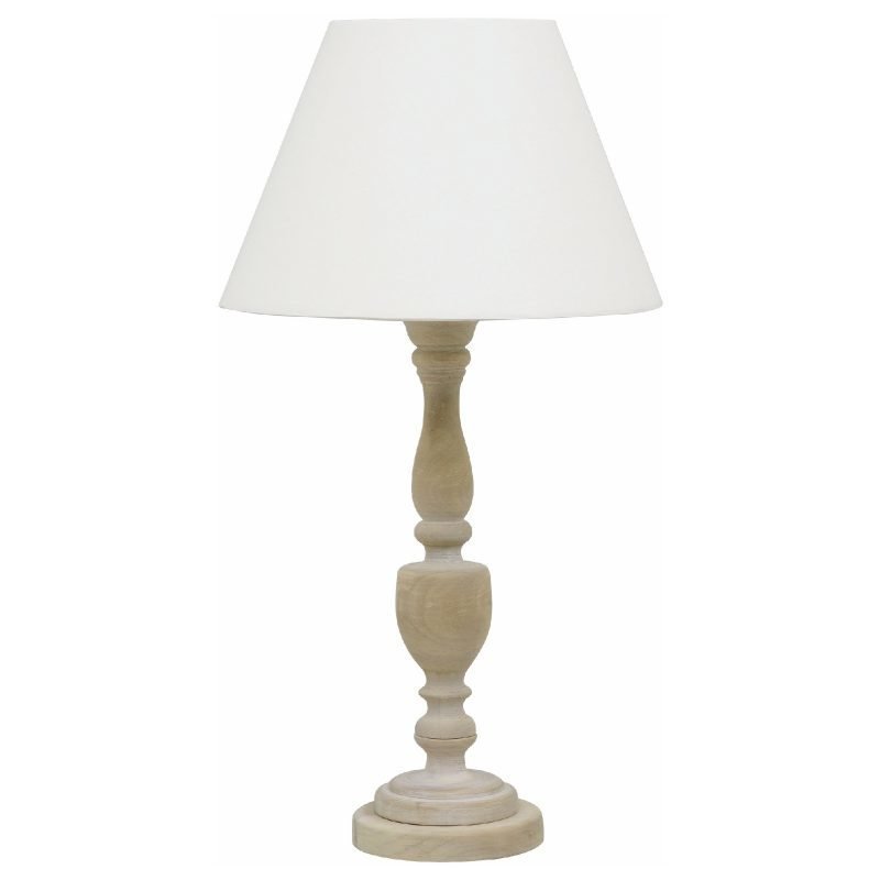 Pöytävalaisin Ida Ø 330x560 mm puu/valkoinen