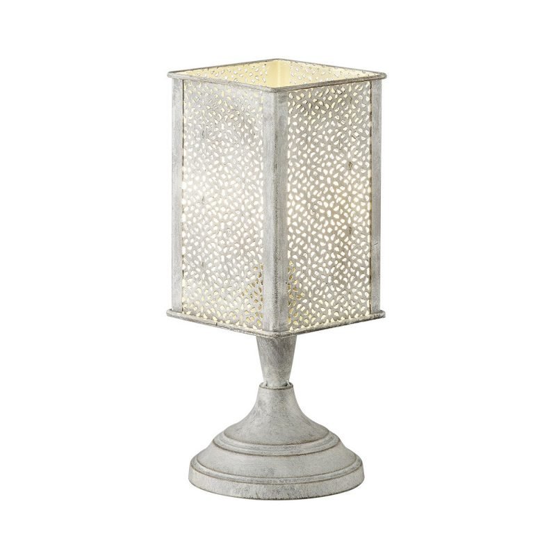 Pöytävalaisin Jana 105x105x275 mm antiikkiharmaa