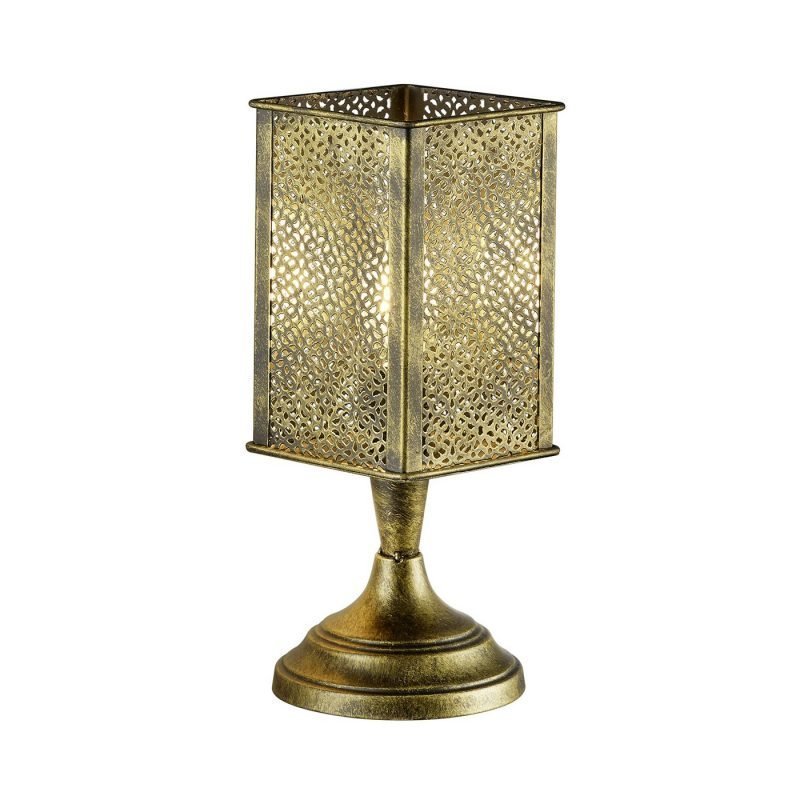 Pöytävalaisin Jana 105x105x275 mm antiikkimessinki