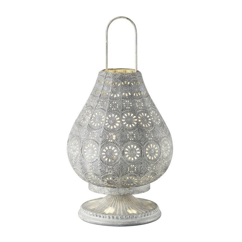 Pöytävalaisin Jasmin Ø 190x360 mm antiikkiharmaa