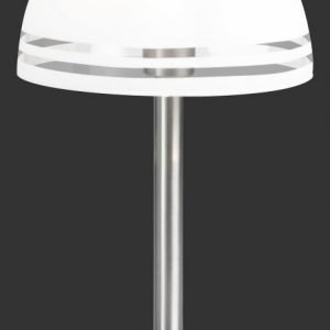 Pöytävalaisin Leevi Ø 155x260 mm harjattu teräs