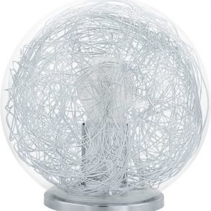 Pöytävalaisin Luberio Ø 200x200 mm hopea/kirkas