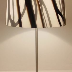 Pöytävalaisin Luca Ø 300x530 mm ruskea/valkoinen