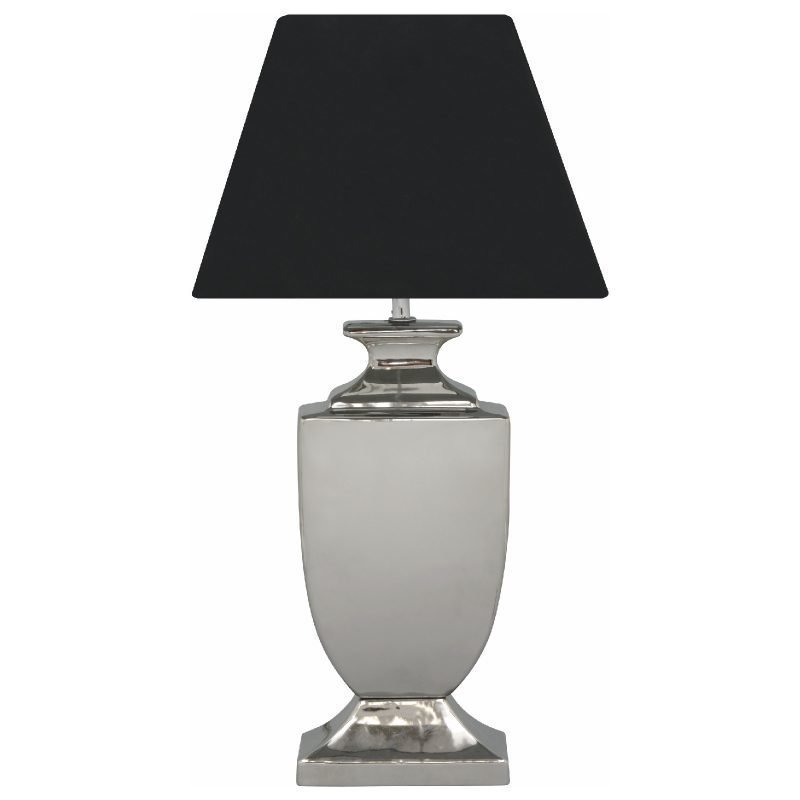 Pöytävalaisin Martina 300x270x580 mm hopea/musta