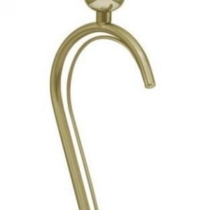 Pöytävalaisin Milea Ø 170x430 mm valkoinen/messinki