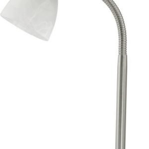 Pöytävalaisin Prince 1 370 mm valkoinen/harjattu teräs