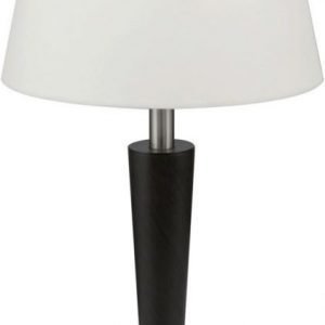 Pöytävalaisin Raina Ø 200x370 mm antiikkiruskea/valkoinen/harjattu teräs