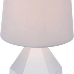 Pöytävalaisin Ruby Ø 180x330 mm valkoinen