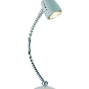 Pöytävalaisin Tobo 120x140x370 mm valkoinen/kromi