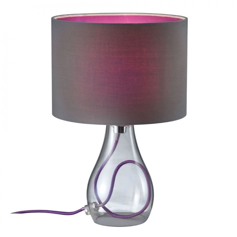 Pöytävalaisin Trendy Ø 200x310 mm harmaa/liila