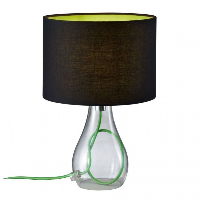 Pöytävalaisin Trendy Ø 200x310 mm musta/vihreä