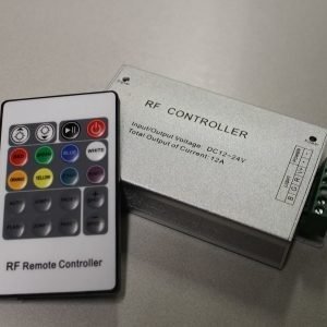 RGB ohjain RF kaukosäätimellä 12/24V 144/288W