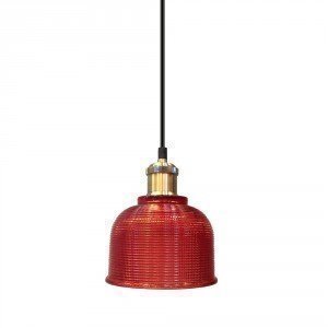 Red Glass LED Pendant