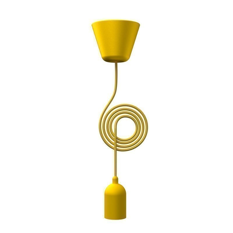 Riippuvalaisimen ripustusosa Funk Ø 50x2700 mm keltainen