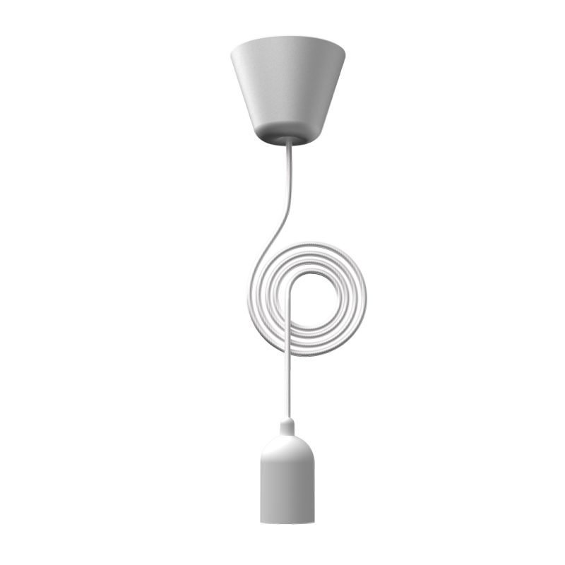 Riippuvalaisimen ripustusosa Funk Ø 50x2700 mm valkoinen