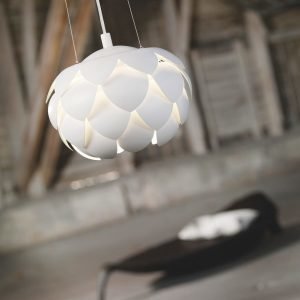 Riippuvalaisin Acantus Ø 400x2000 mm valkoinen