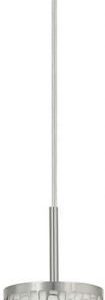 Riippuvalaisin Almera 1 Ø 110x1100 mm valkoinen/harjattu teräs