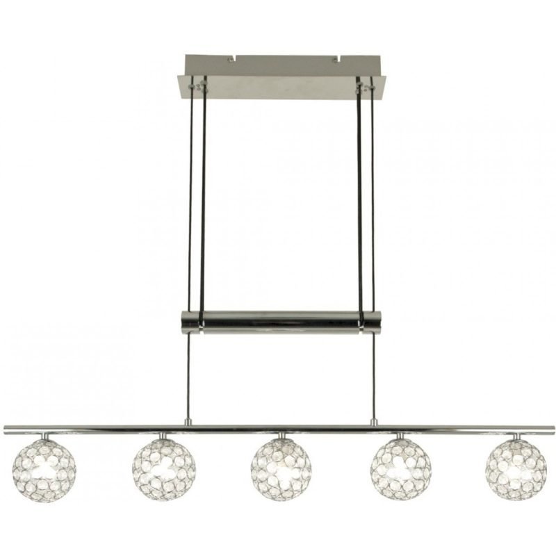 Riippuvalaisin Aneta Bling 103x930x1550 mm 5-osainen kromi