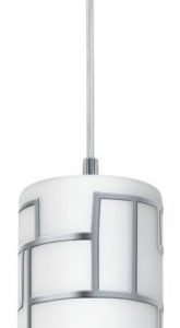 Riippuvalaisin Bayman Ø 125x1100 mm valkoinen/kromi