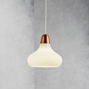 Riippuvalaisin Bloom 21 Ø 215x190 mm kupari/valkoinen