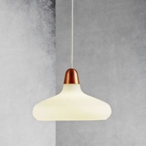 Riippuvalaisin Bloom 29 Ø 290x190 mm kupari/valkoinen