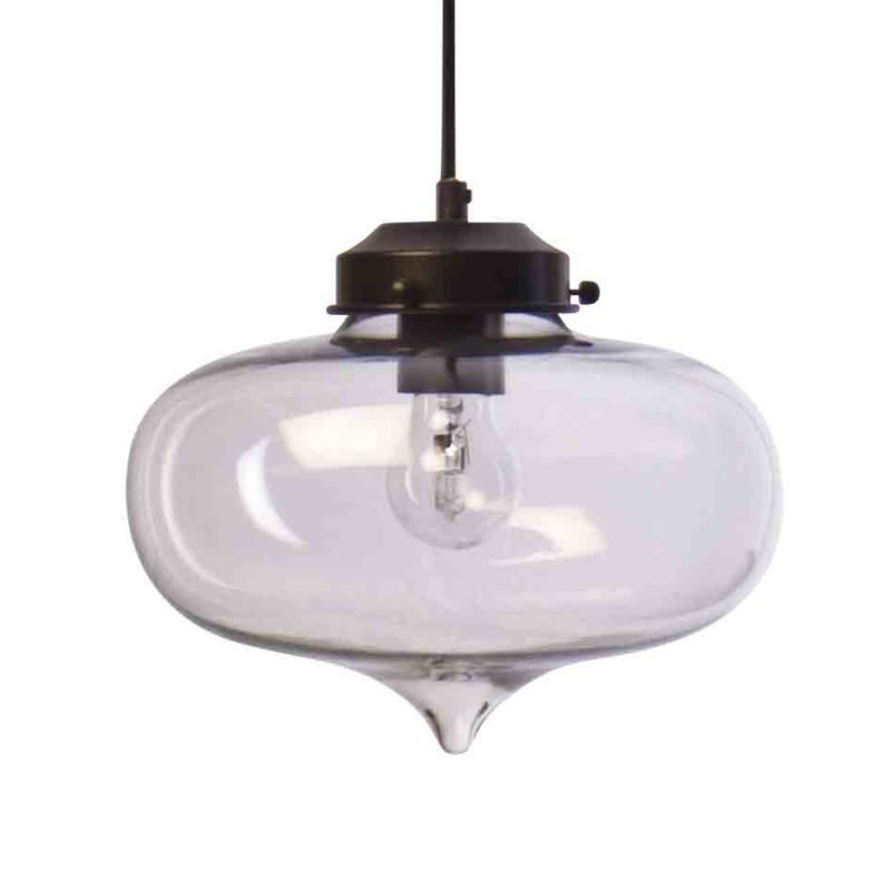 Riippuvalaisin Bonjour Ø 250x230 mm kirkas lasi/musta